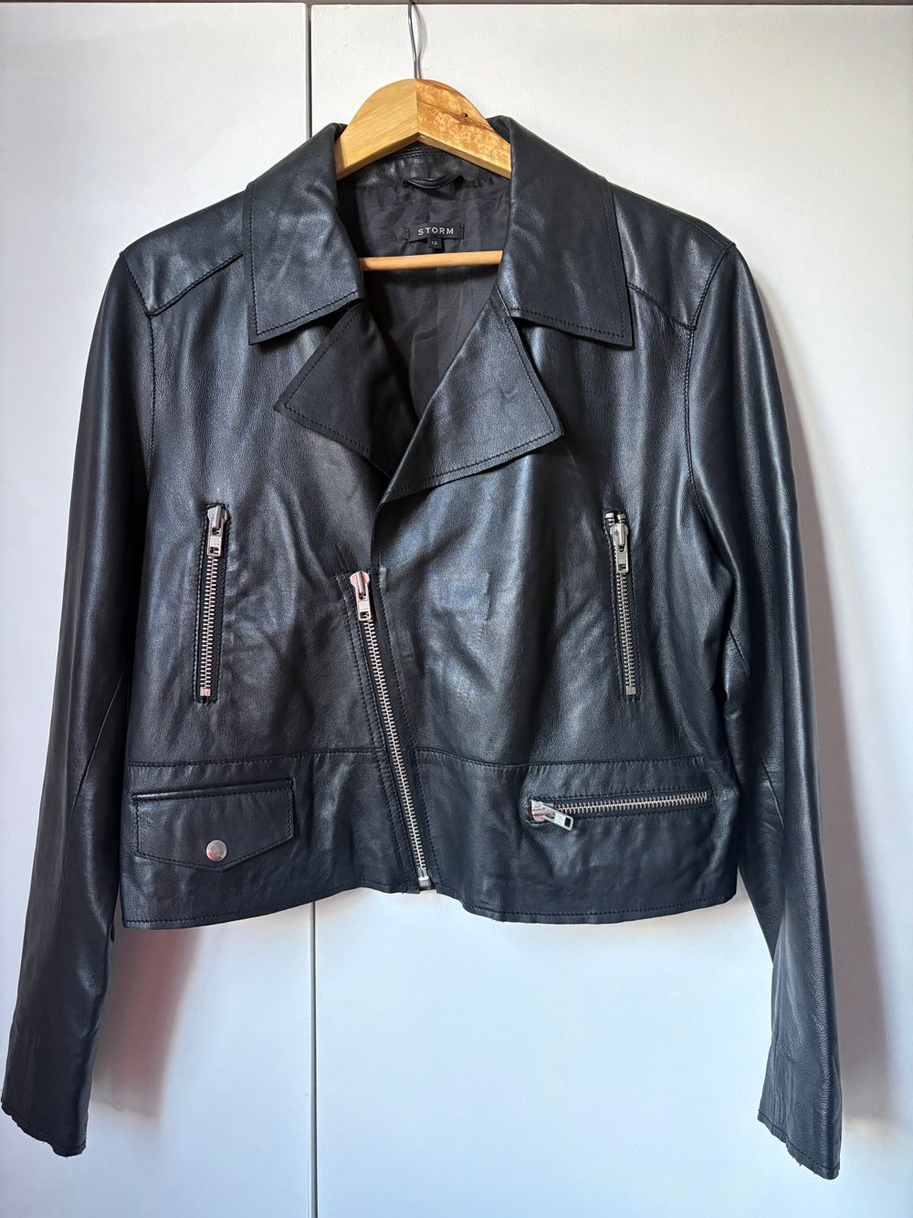 Storm Black Leather Jacket