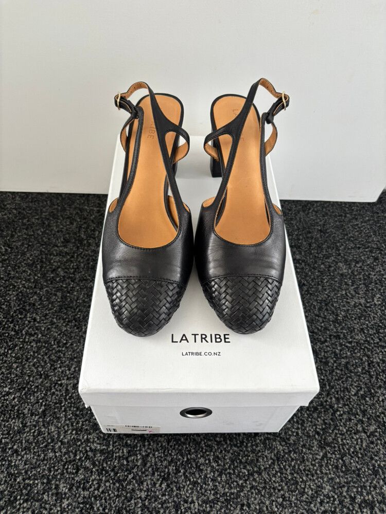 La Tribe Ballet Mule Heels Black