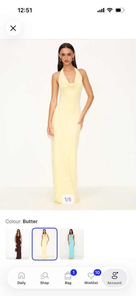 Butter Yellow Halter Maxi Dress