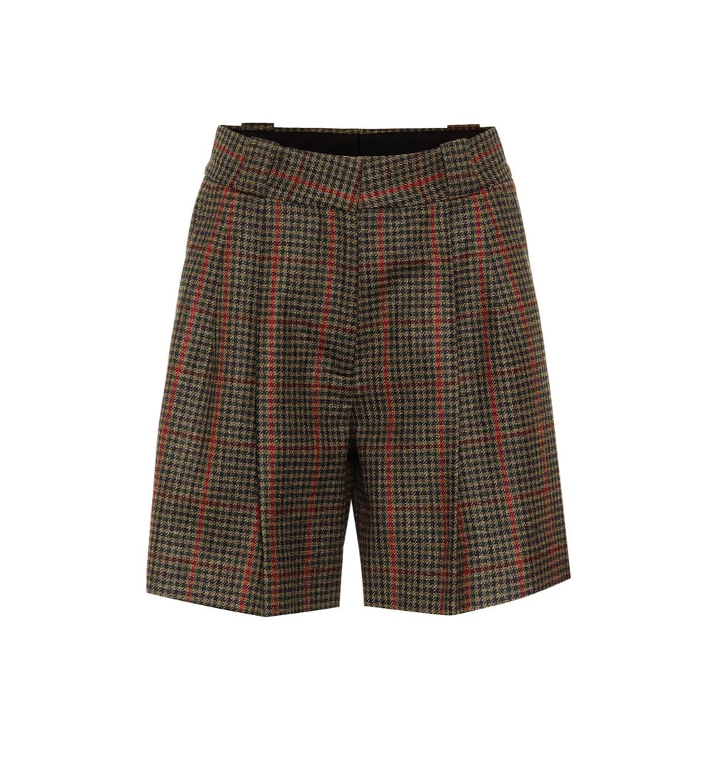 Fell checked wool shorts