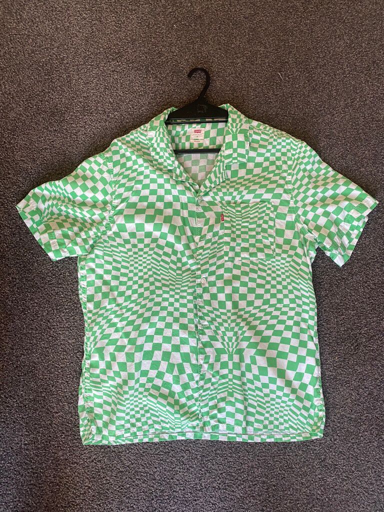 Levi’s Checkered Green Party Shirt