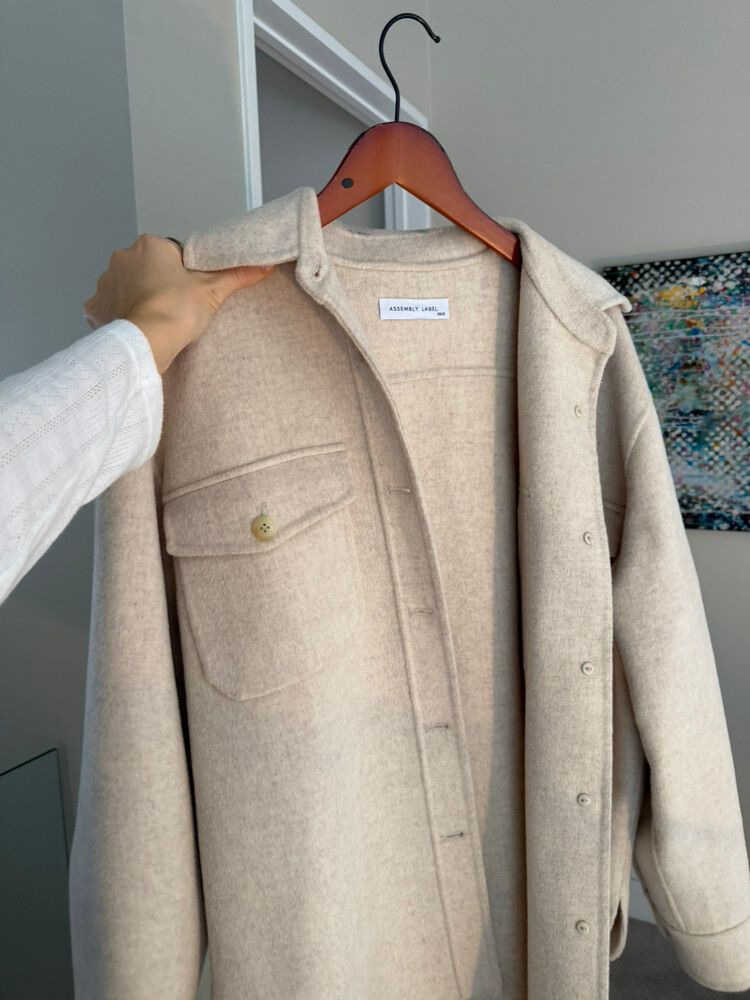 Assembly Label Beige Wool Blend Jacket