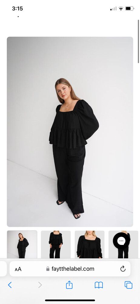 Elara Top Black // Fayt the Label