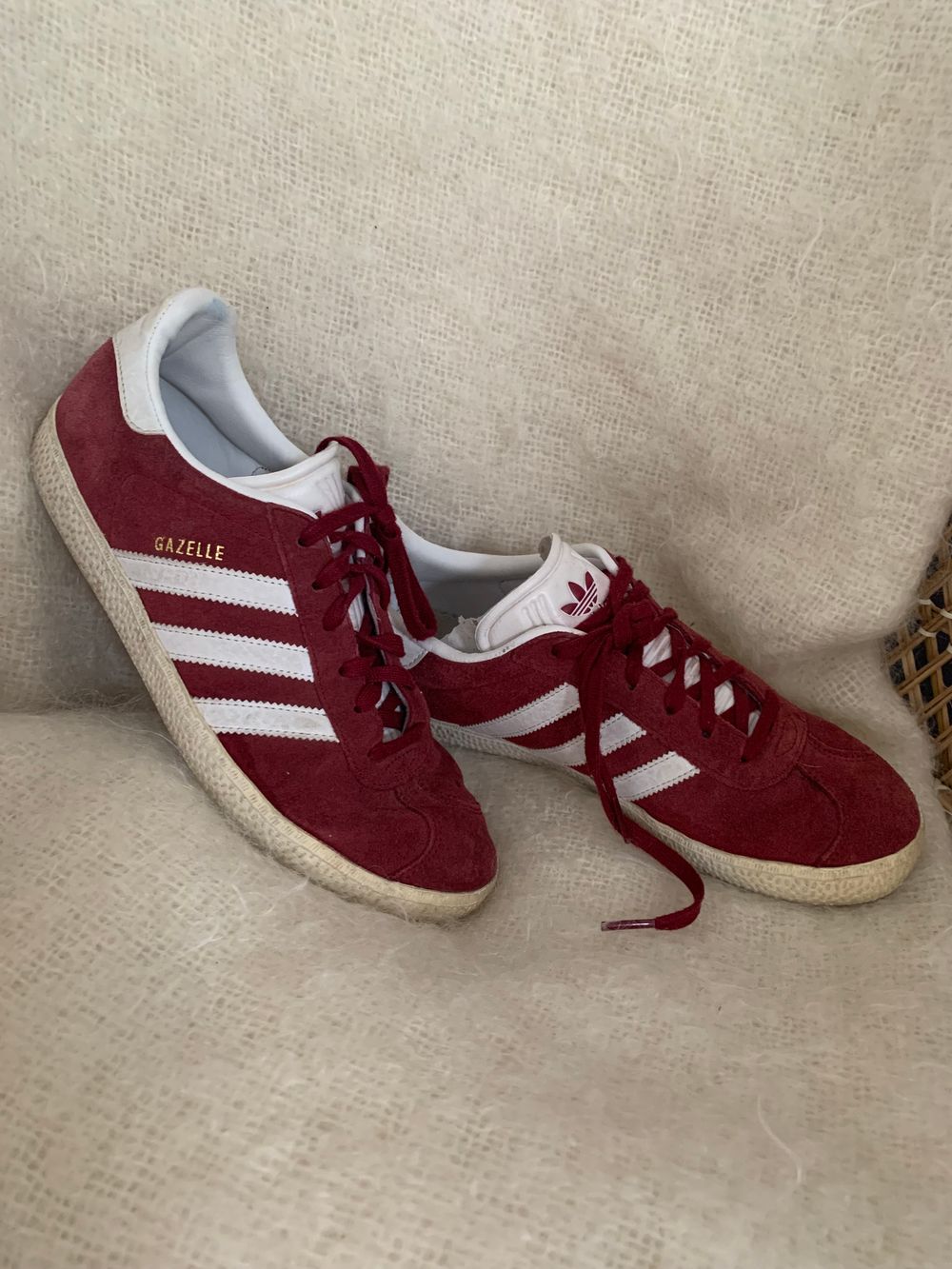 Adidas - Adidas Gazelle burgundy suede leather size 38/38.5 on Designer  Wardrobe