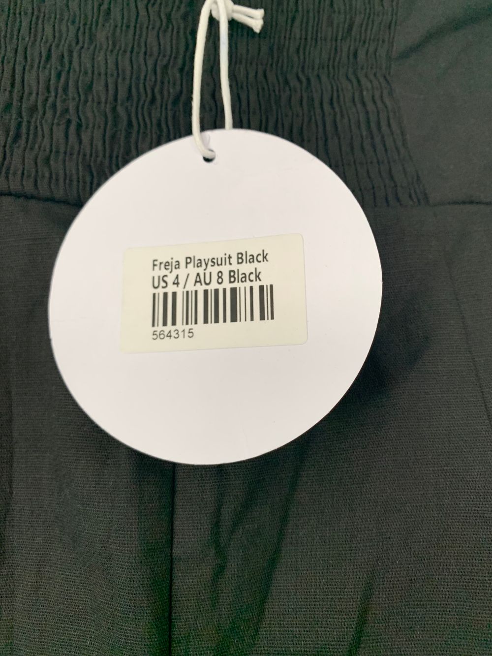 Princess Polly linen strapless mini play suit black NWT summer image 4
