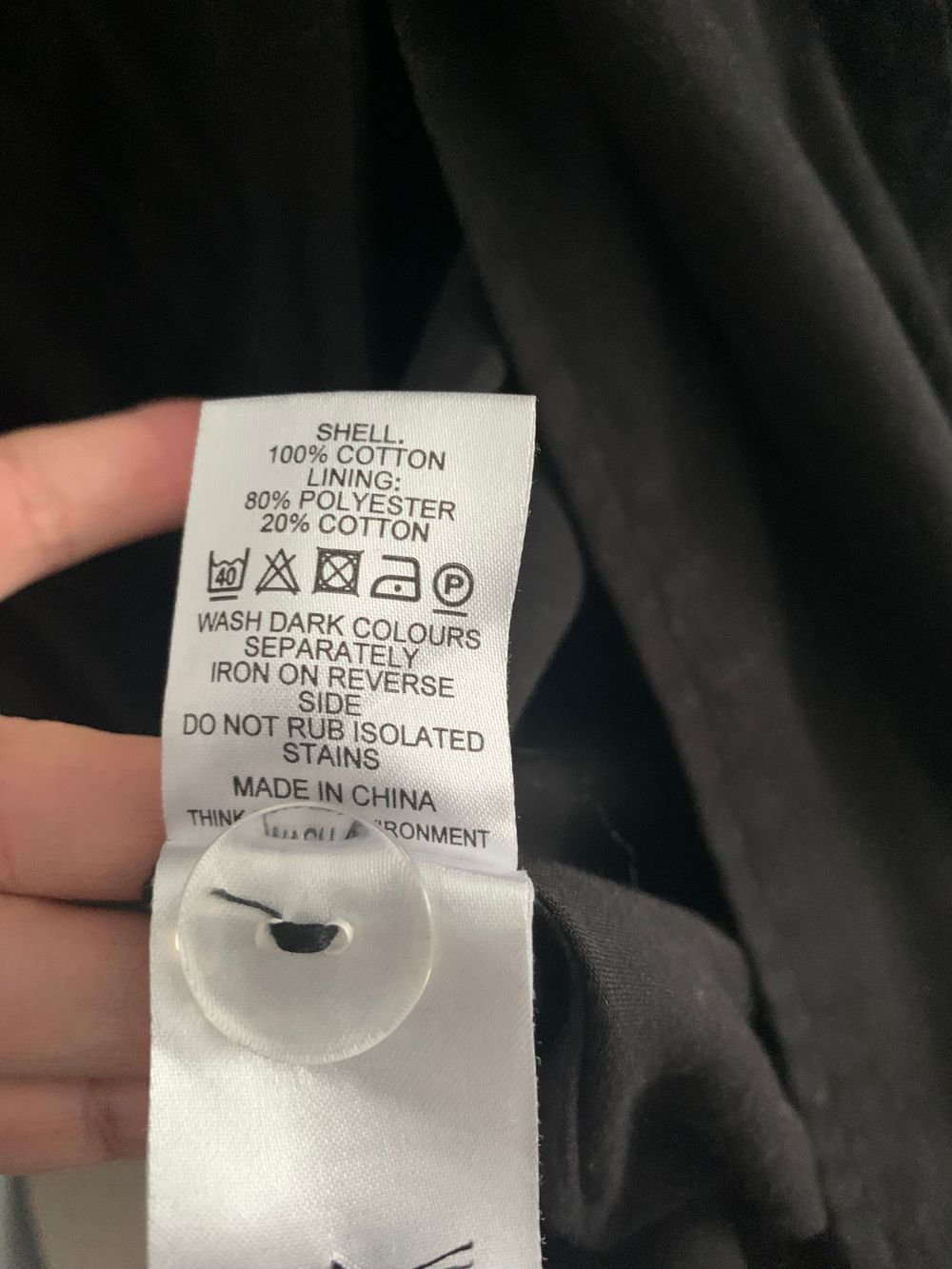 Asos black Cotton jacket double breasted with silver buttons image 7