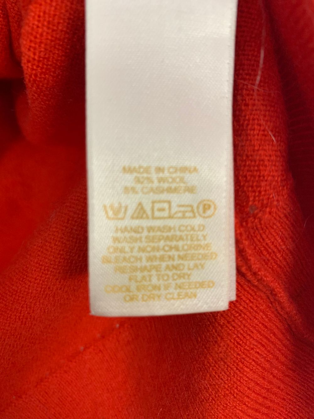 Kate Spade wool cashmere coral red jumper 3/4 sleeves image 5