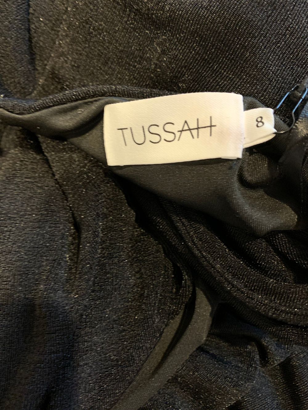 NEW Tussah Luxe Kesha maxi skirt black side split cocktail slip size 8 event image 7