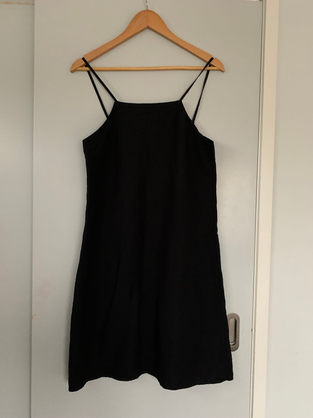 Commoners linen mini dress black size 8