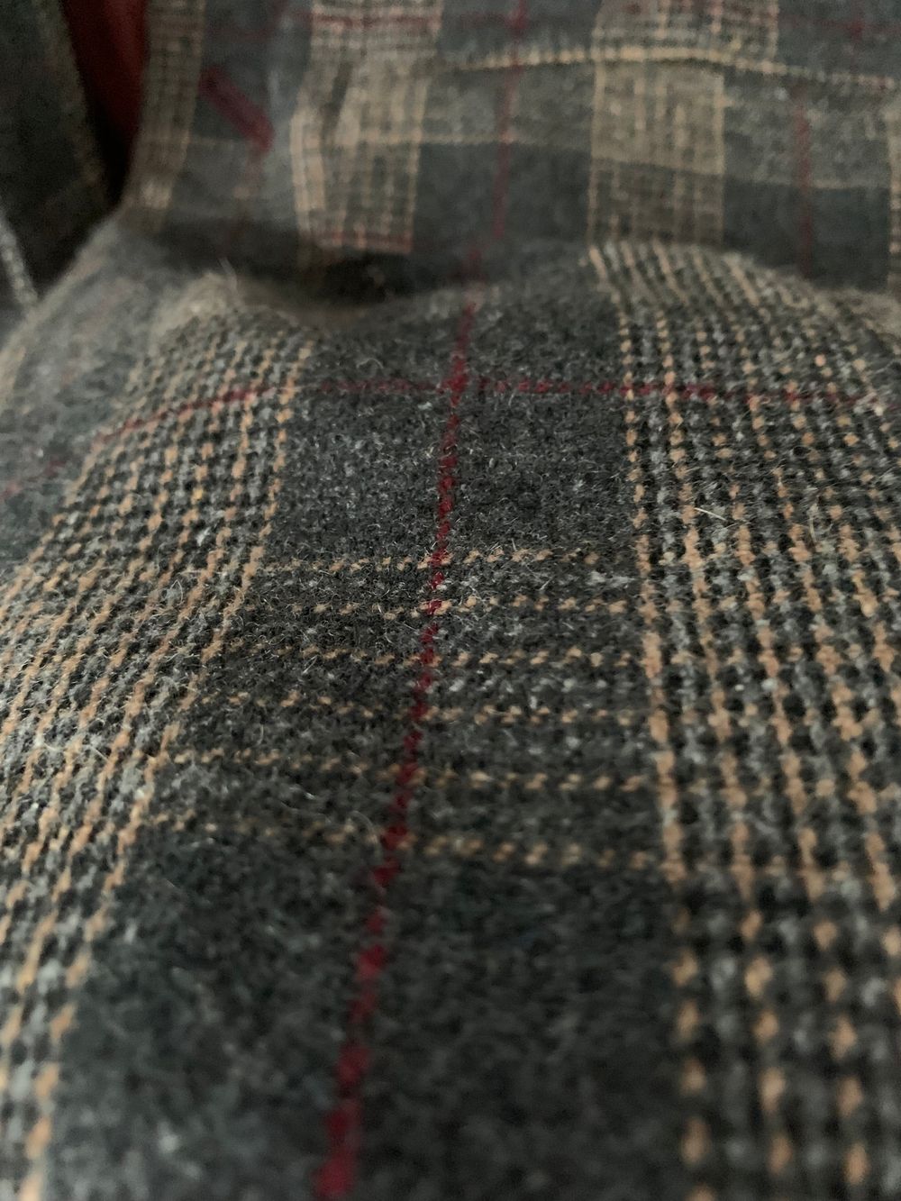 Italian wool coat plaid pattern designer Aspesi image 8
