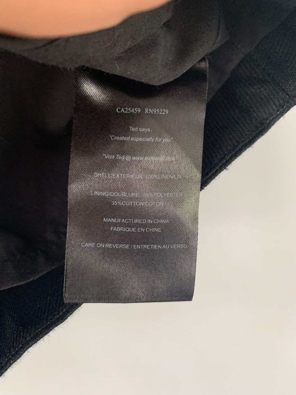 Ted Baker linen paper bag Black Mini Skirt size 10/ M image 6