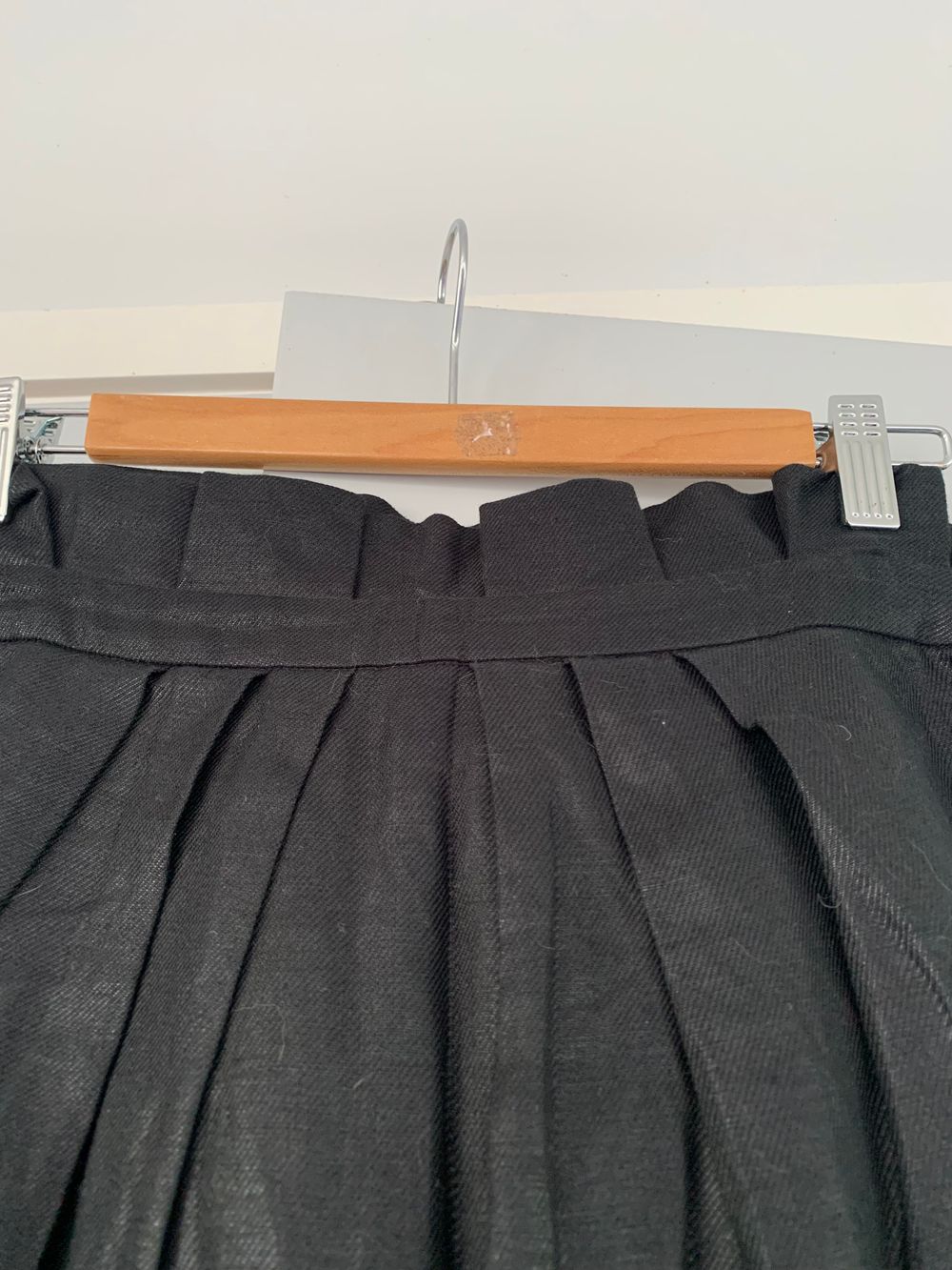 Ted Baker linen paper bag Black Mini Skirt size 10/ M image 8