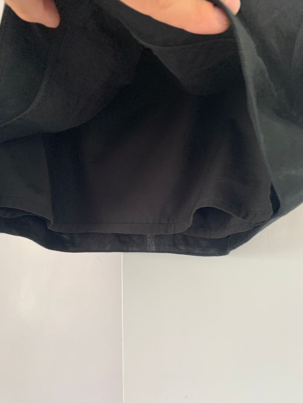 Ted Baker linen paper bag Black Mini Skirt size 10/ M image 5