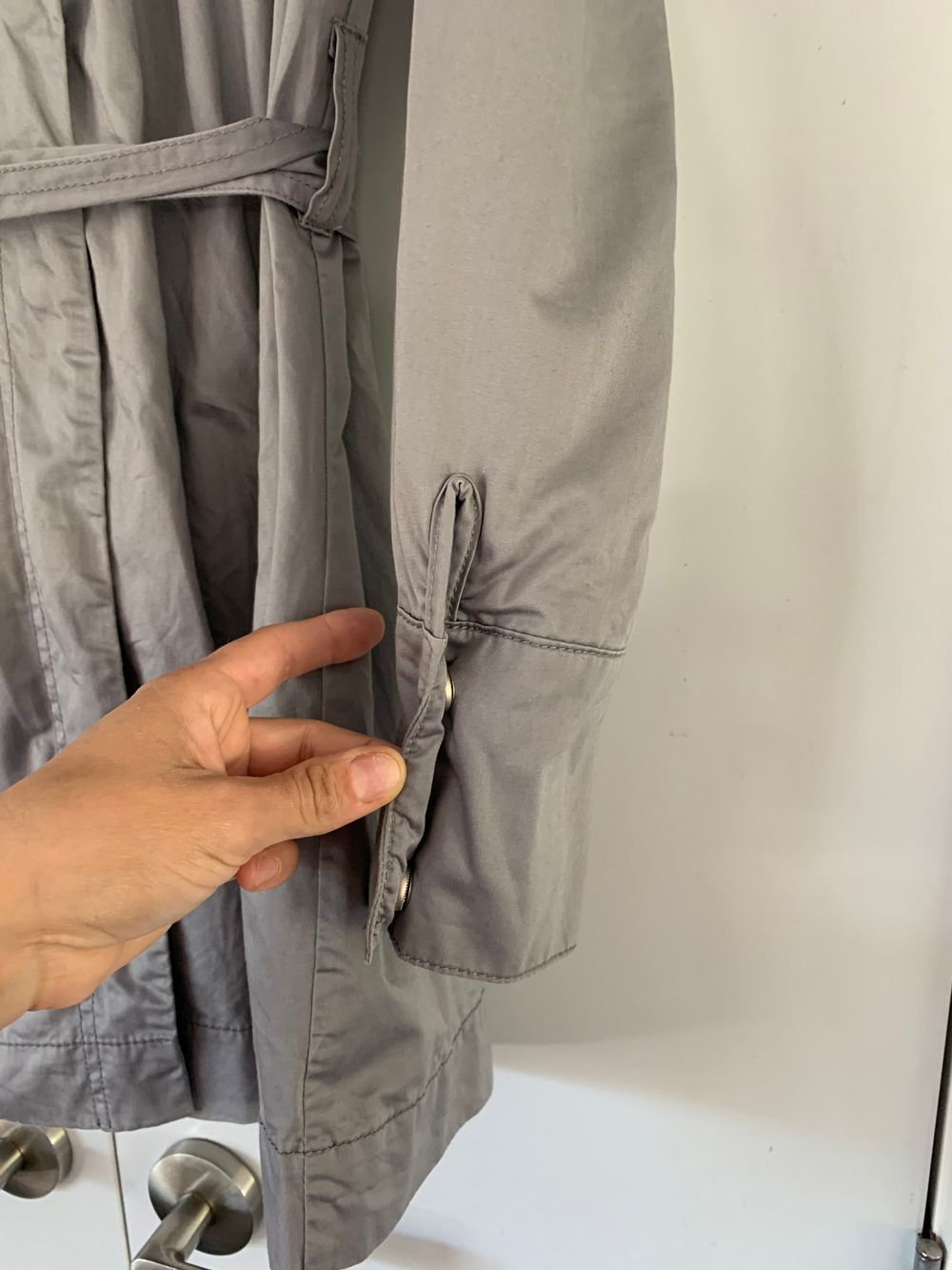 Ted Baker trench-coat cotton Grey size M image 7