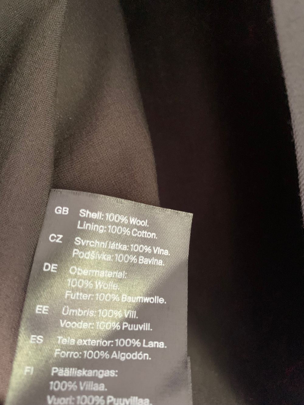 COS 100% wool midi skirt black side split classic timeless size 36- S - 8 image 6
