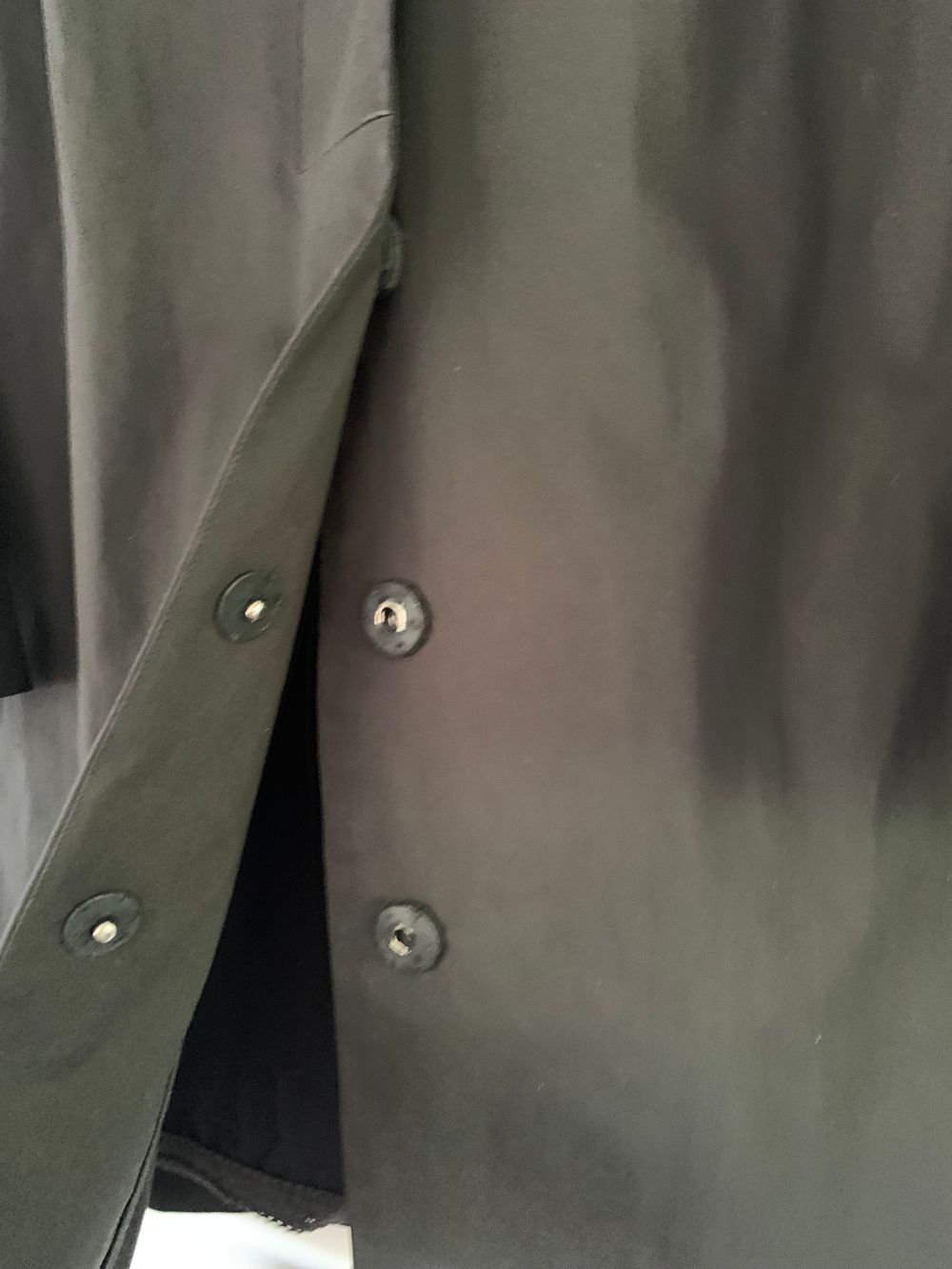 Trelise Cooper Black rain over coat waterproof jacket 8/S trench-coat image 8