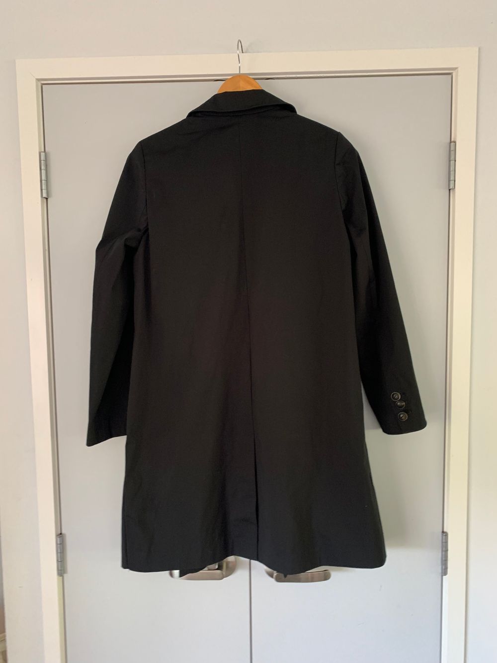 Trelise Cooper Black rain over coat waterproof jacket 8/S trench-coat image 4