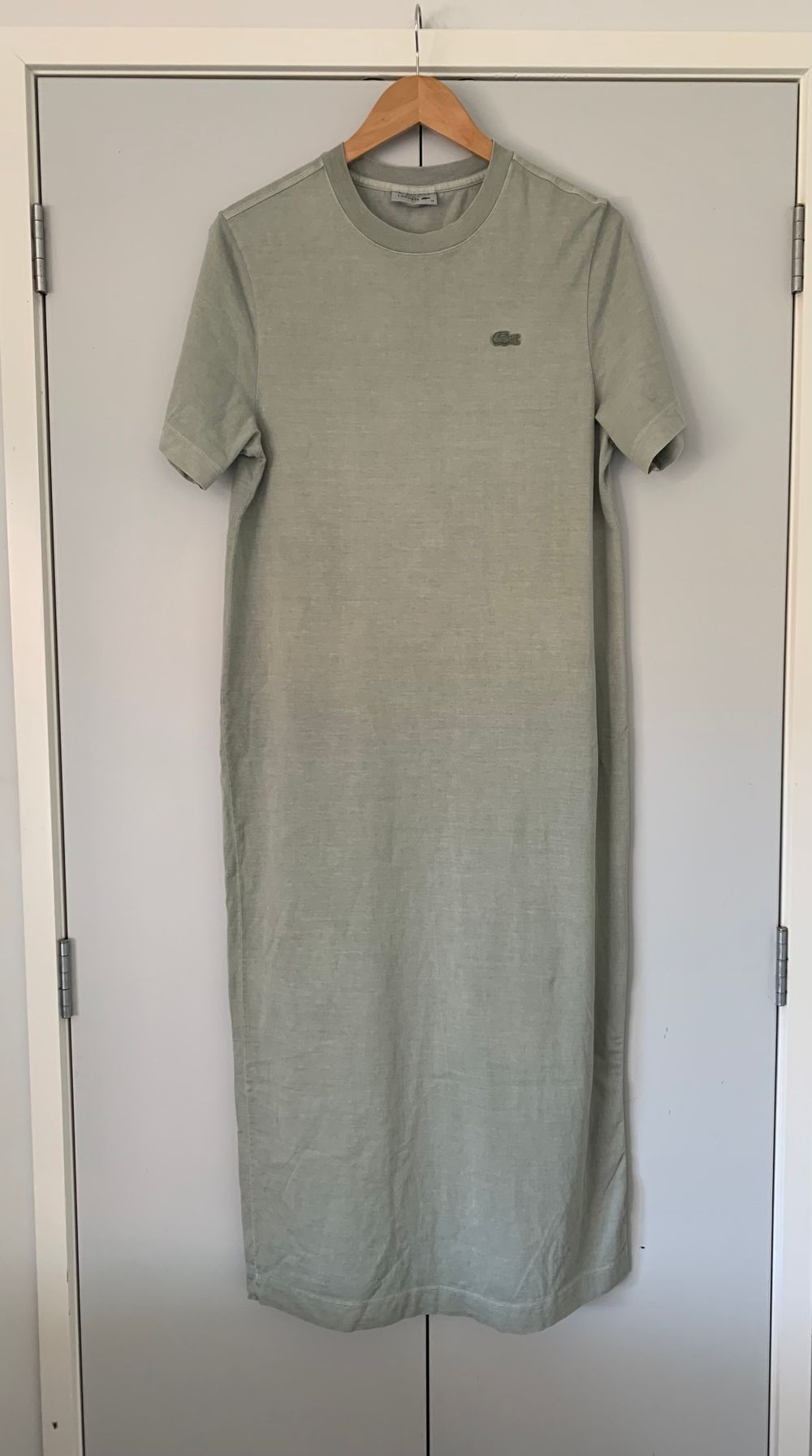 chinese dress ladies Lacoste Women's Long Ribbed Cotton Dress Energy Red EF5480 4by main image 0