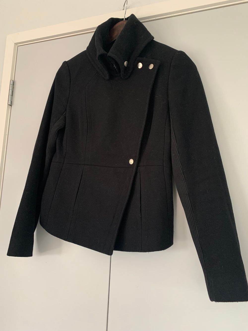 Marcs wool Black Jacket preppy chic tailored fit S winter image 3