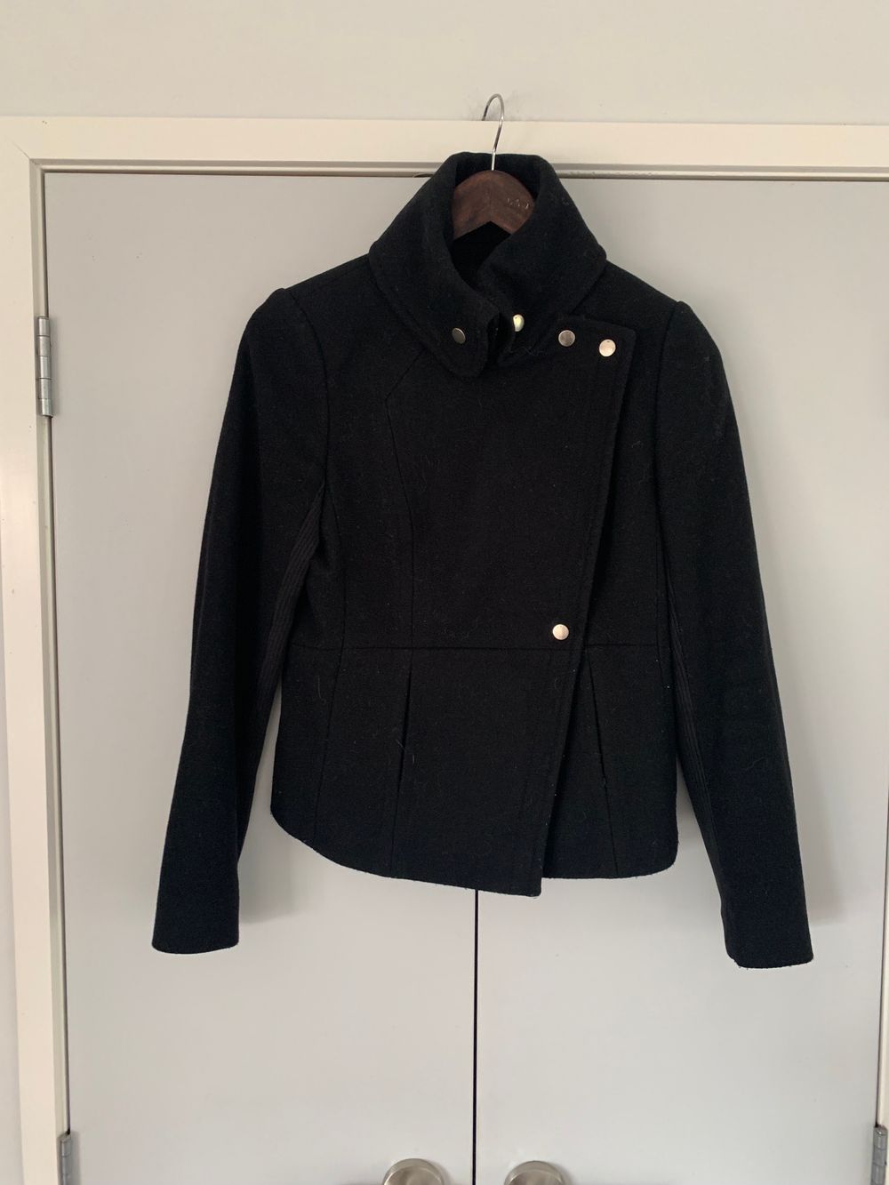 Marcs wool Black Jacket preppy chic tailored fit S winter image 2