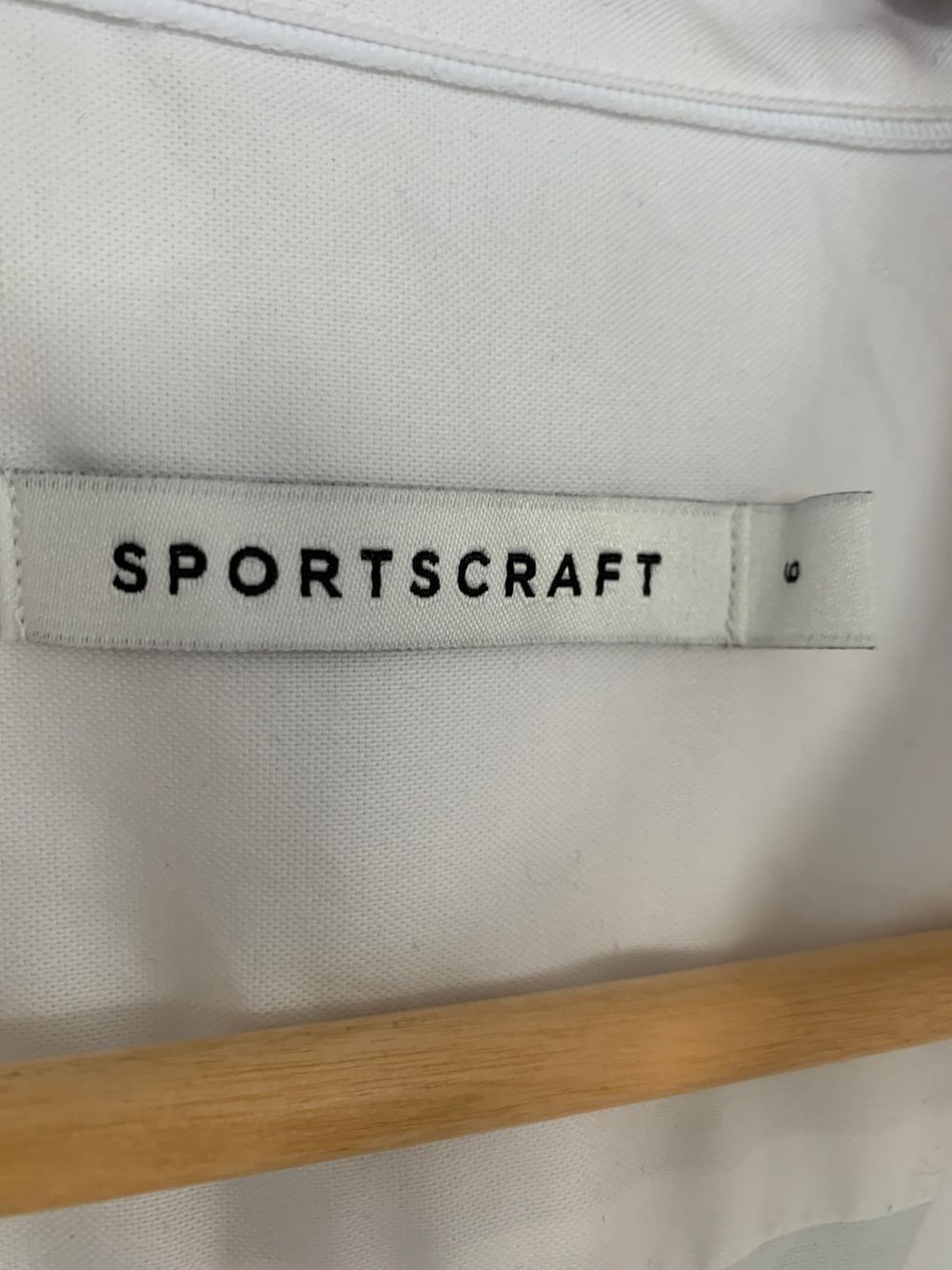 Sportscraft cotton poplin button up Shirt classic layering side split preppy chic capsule autumn image 3