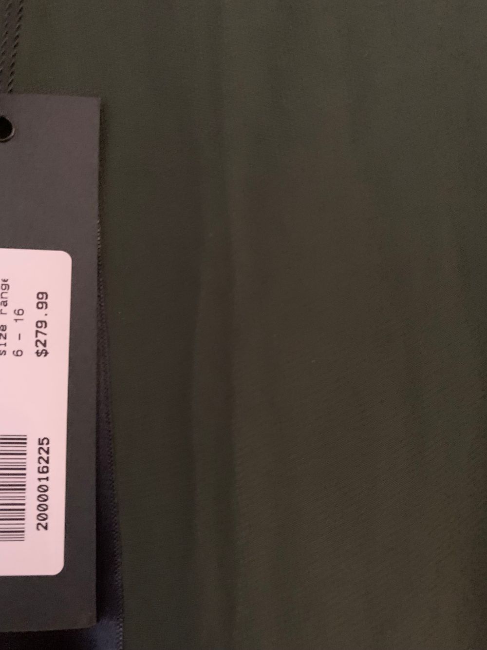 Moochi maxi dress dark green NWT 10/M chiffon classic casual chic relaxed side split sheer layer image 4