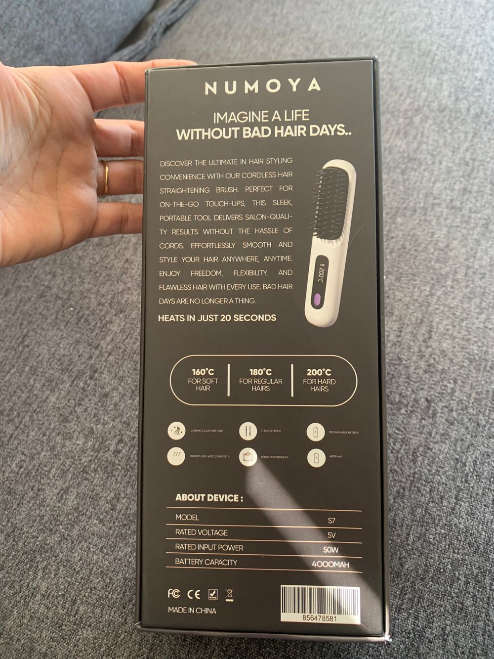 Numoya Gobrush Pro NEW in box straightening hair styler image 3