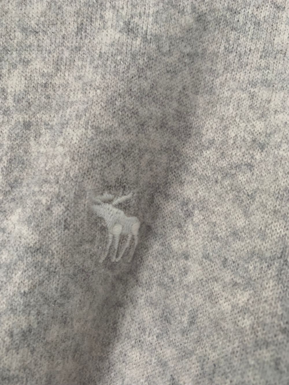 Abercrombie & Fitch cashmere light Grey Cardigan Size S open front pockets winter capsule timeless image 4
