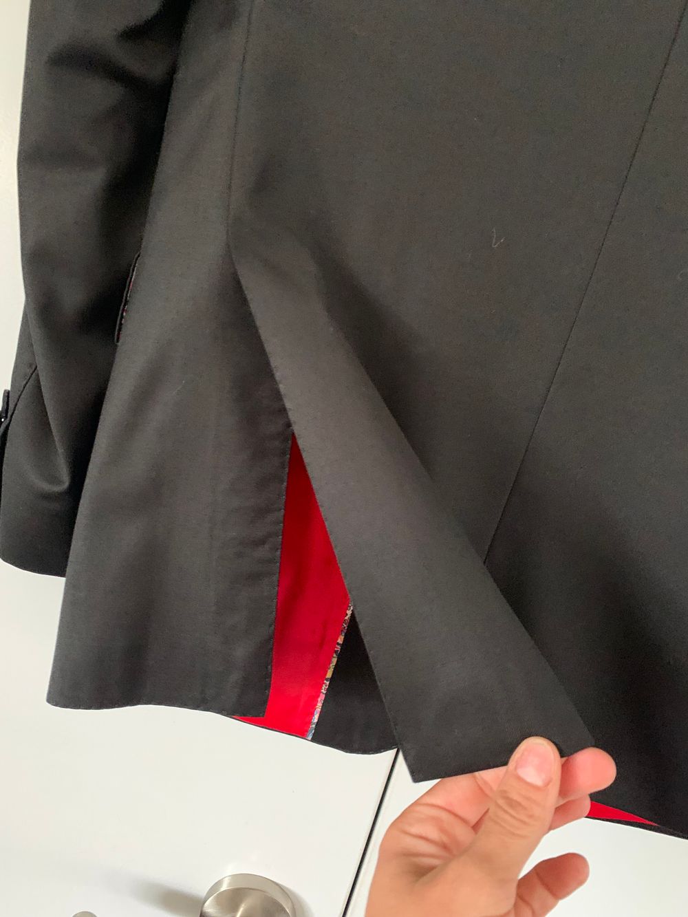 Working Style wool super 120 Black Blazer oversized tailored chic timeless luxe preppy elegant suit image 10
