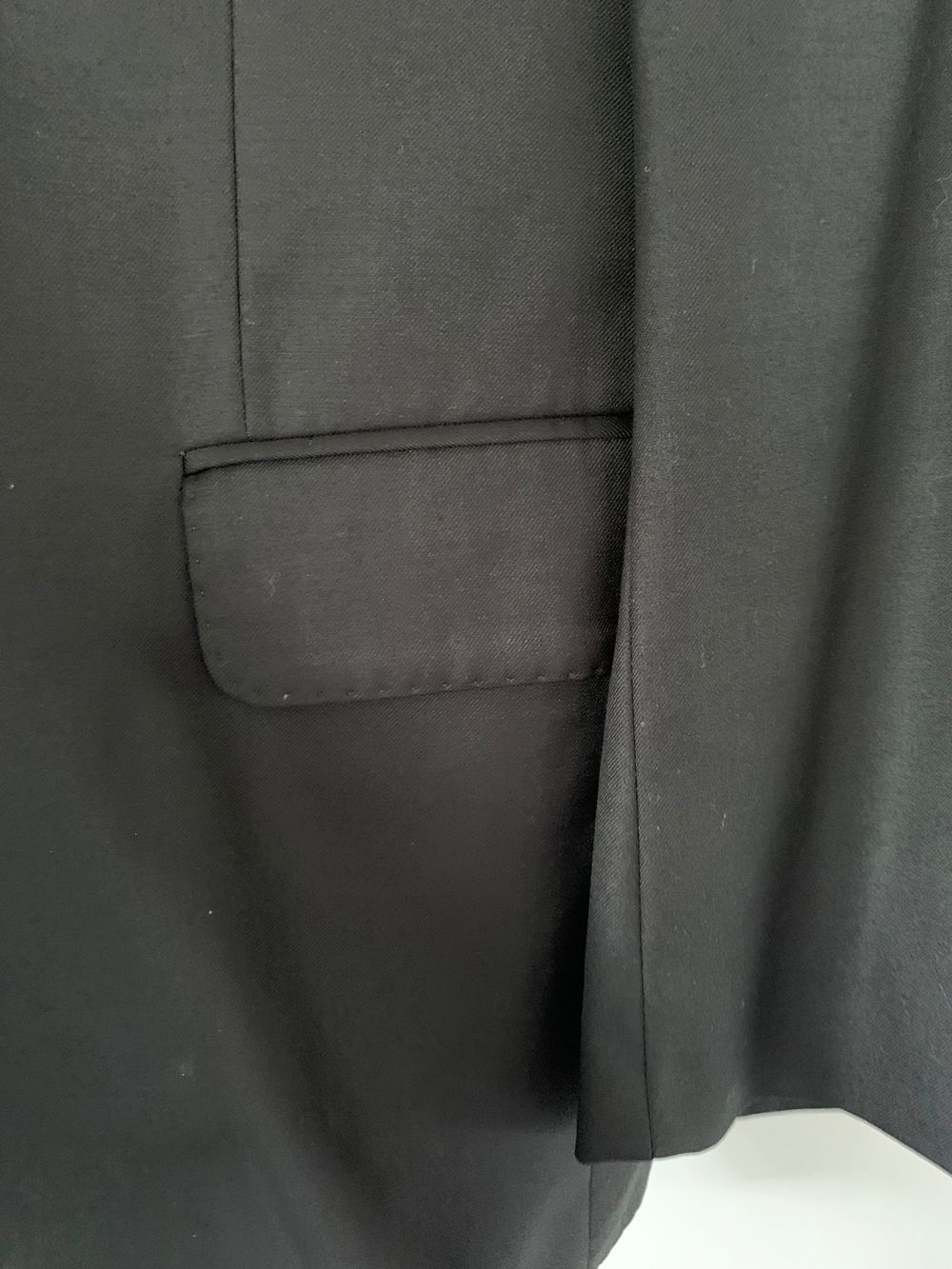 Working Style wool super 120 Black Blazer oversized tailored chic timeless luxe preppy elegant suit image 5