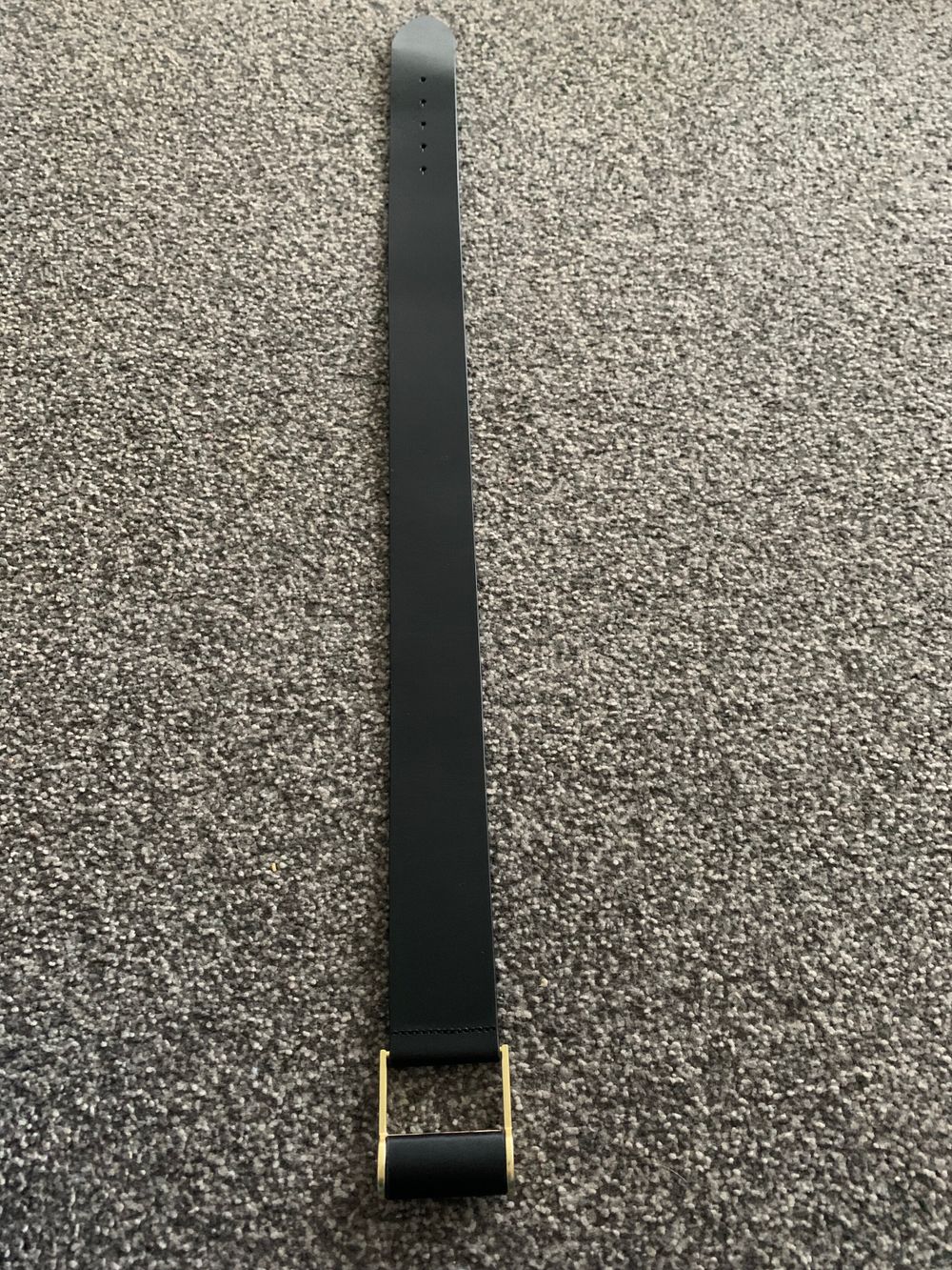 Country Road NEW Black Leather Belt size S gold hardware classic timeless chic capsule essential image 10