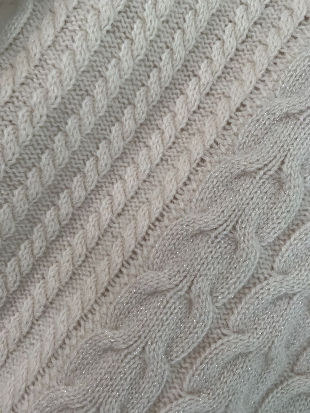 Estheme Cashmere Cream Cable Knit jumper capsule minimalist S/M image 6