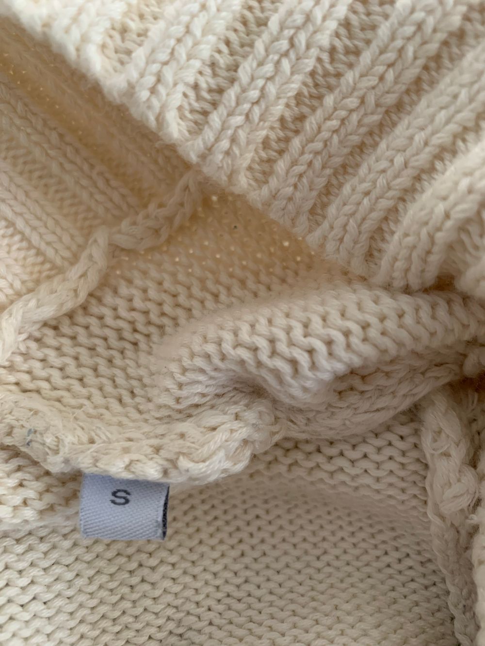 Ridley breton Striped Jumper oversized S cotton beige black v neck image 4