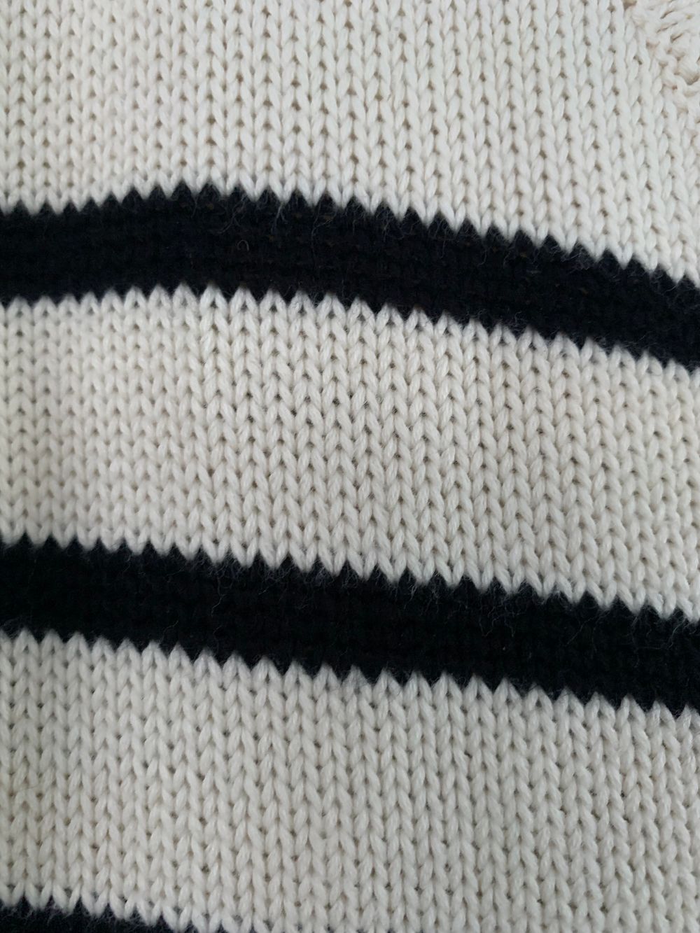 Ridley breton Striped Jumper oversized S cotton beige black v neck image 8