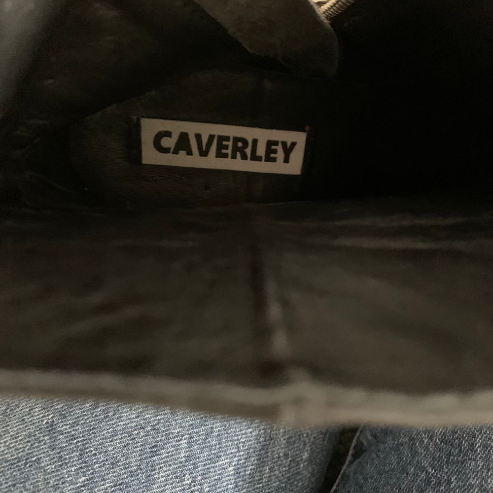 Caverley western leather Black Ankle Boots Silverdale buckle cowboy size 38 image 9
