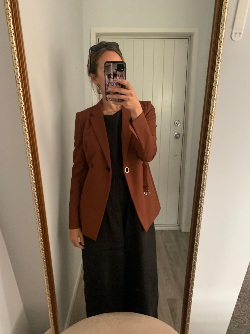 Hugo BOSS wool Jiadora Blazer copper brown XS luxury designer tailored image 7