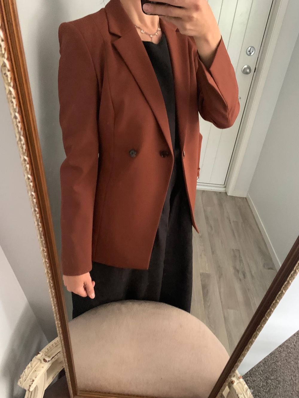 Hugo BOSS wool Jiadora Blazer copper brown XS luxury designer tailored image 8