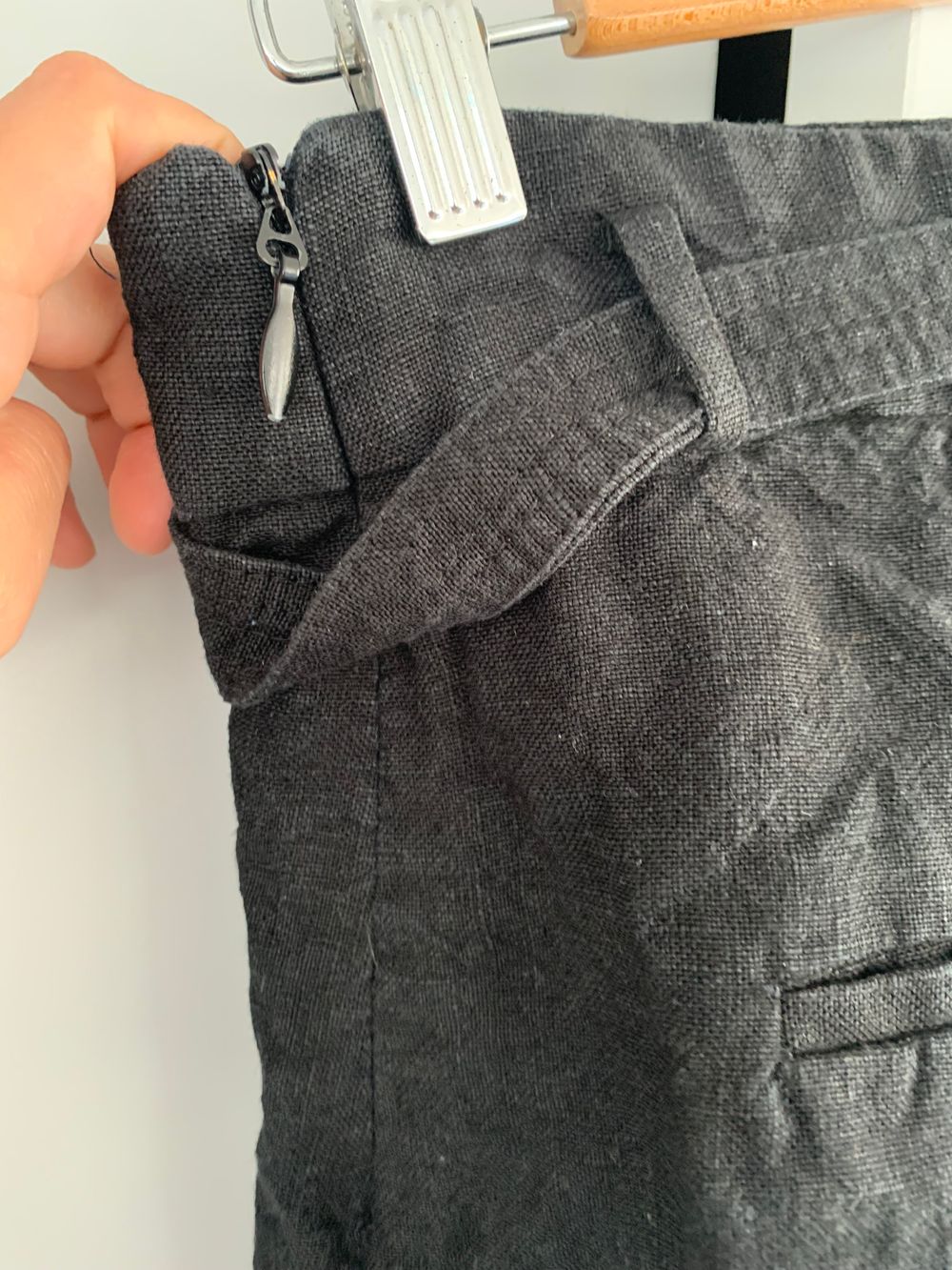 Witchery Black Linen Shorts image 7