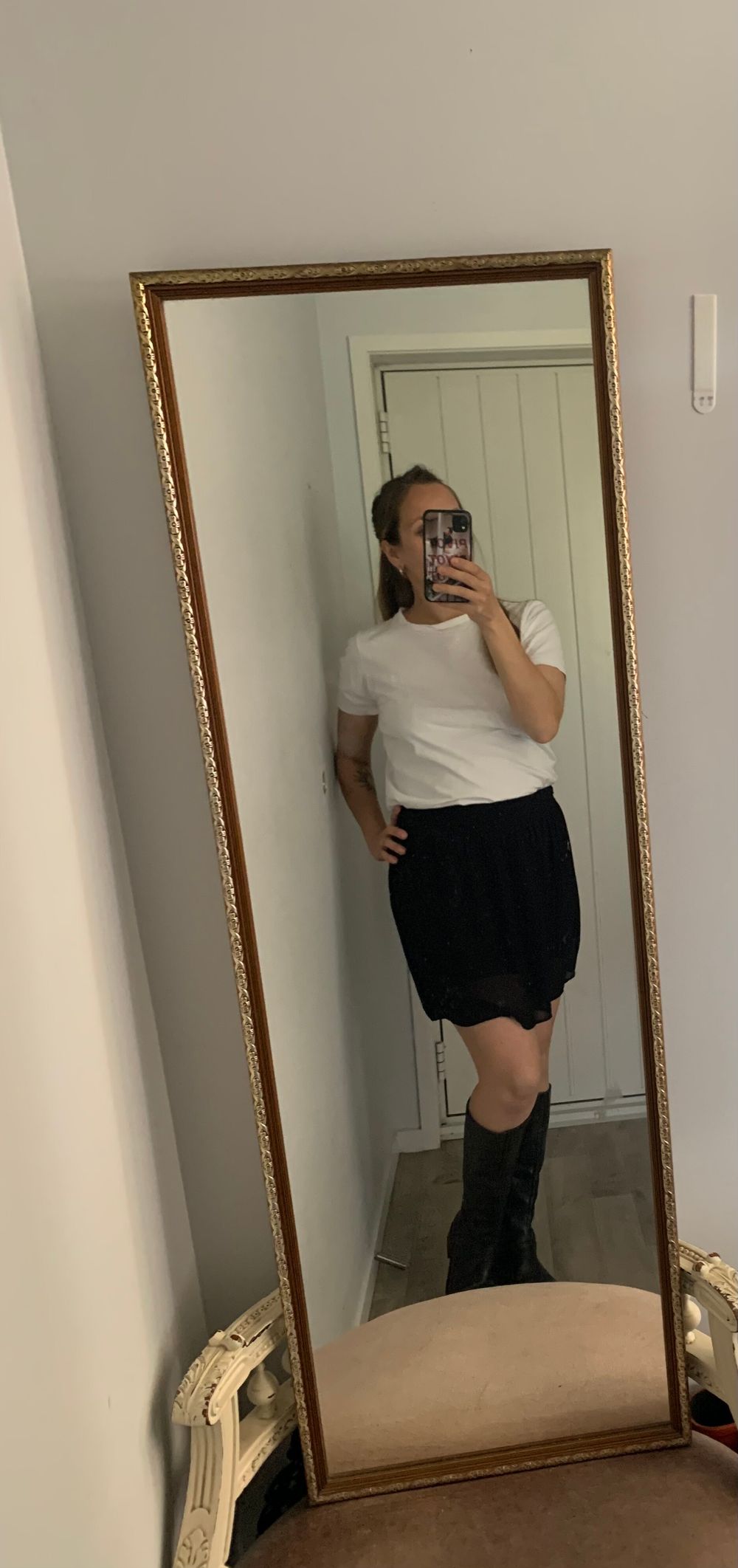 Storm Black mini Skirt 8/S preppy chic image 2