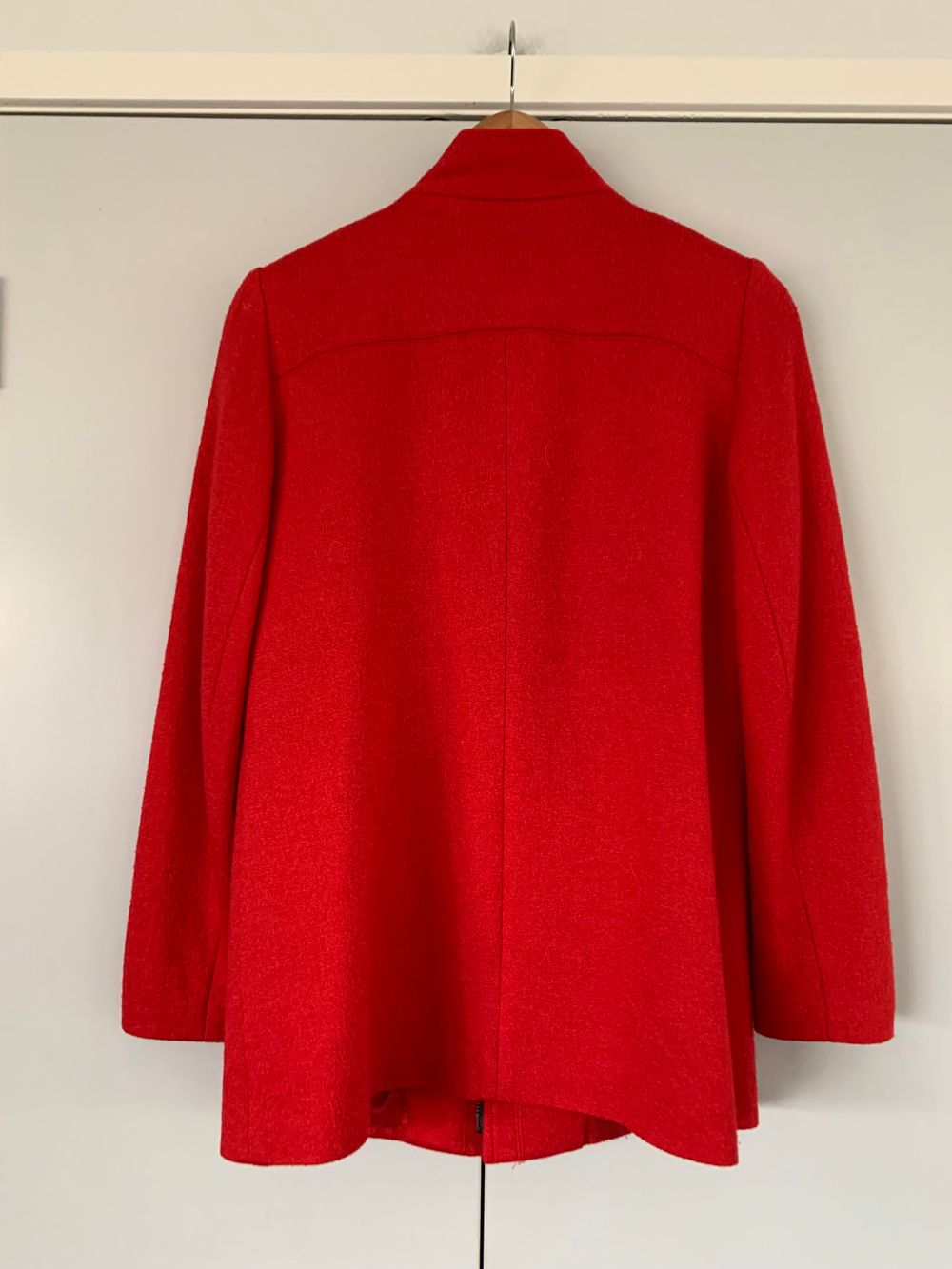 Fredrick Red Wool Jacket NZ made classic fit nautical chic timeless M/10 image 4