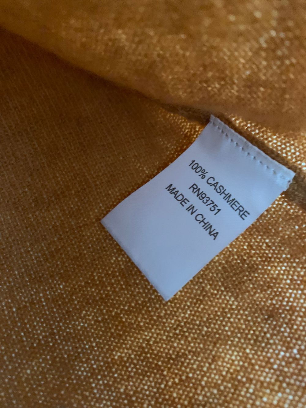 In Cashmere soft Orange Cashmere Jumper classic V neck M image 3