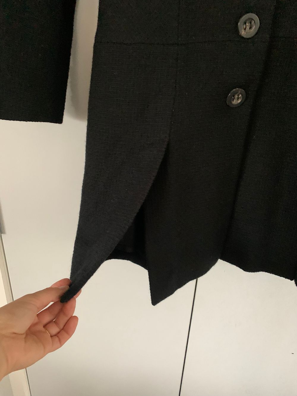 Ricochet Black wool Coat classic chic timeless capsule 8 image 5