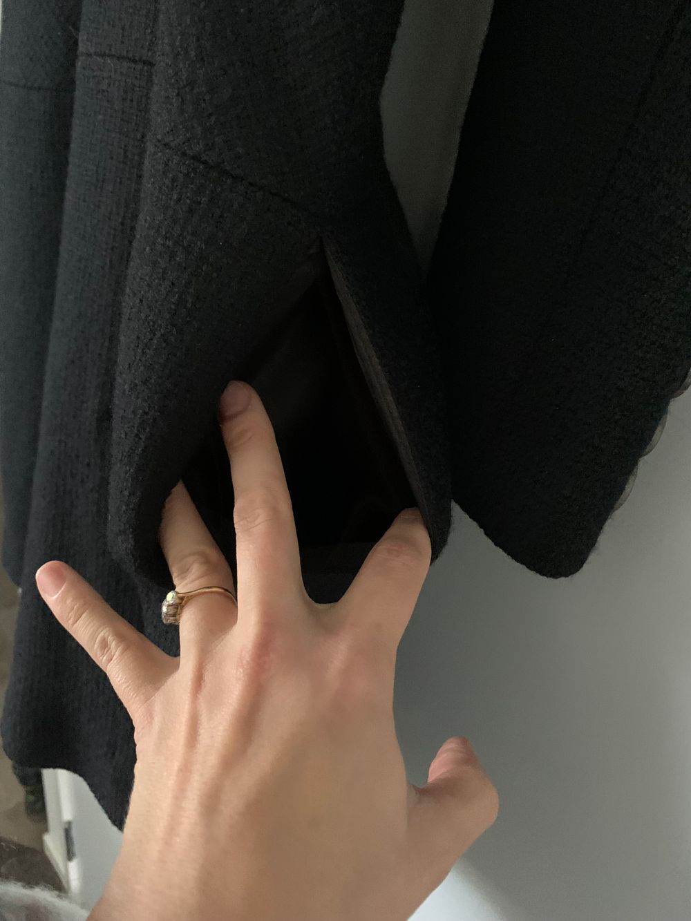 Ricochet Black wool Coat classic chic timeless capsule 8 image 8