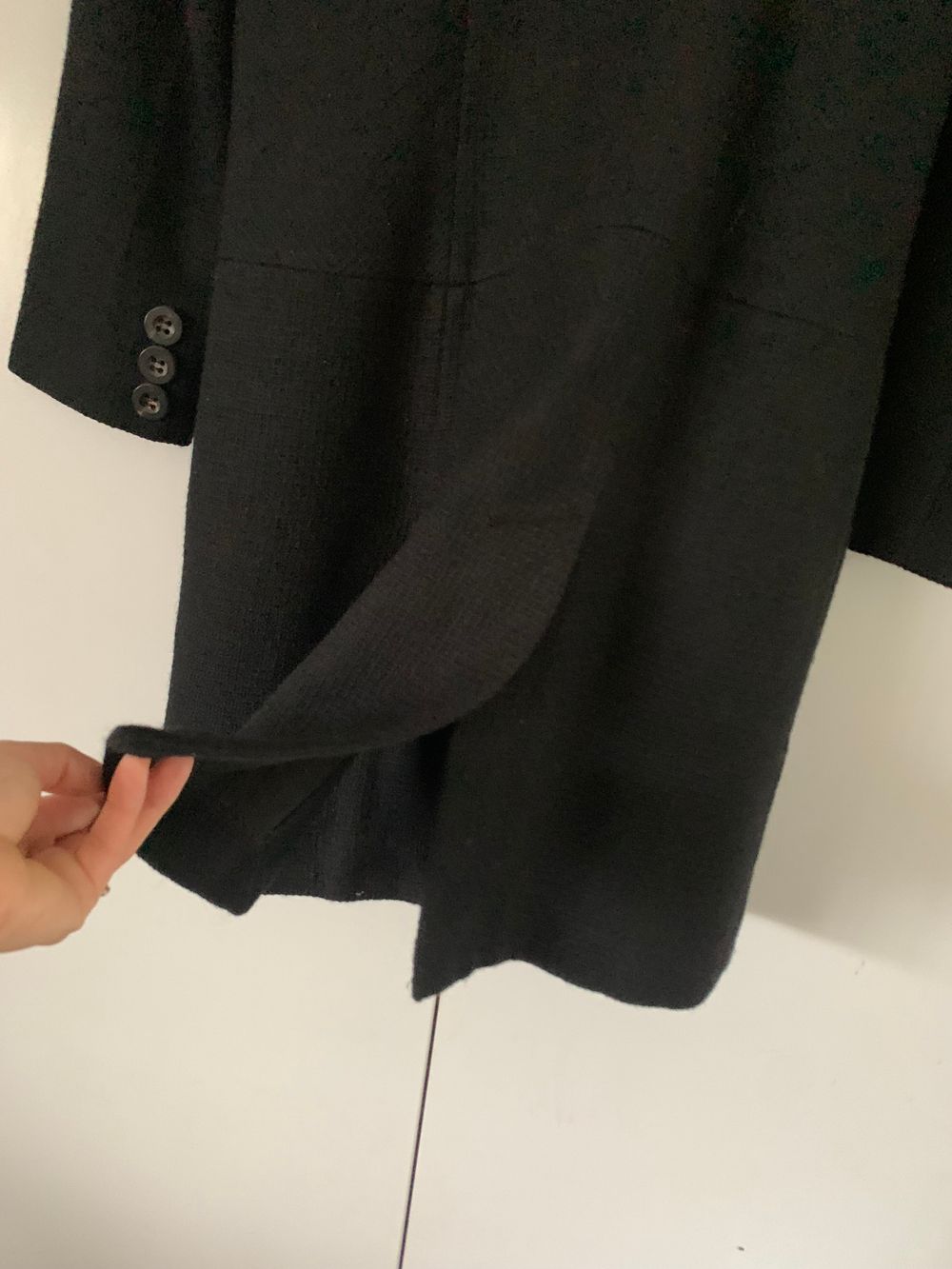 Ricochet Black wool Coat classic chic timeless capsule 8 image 4
