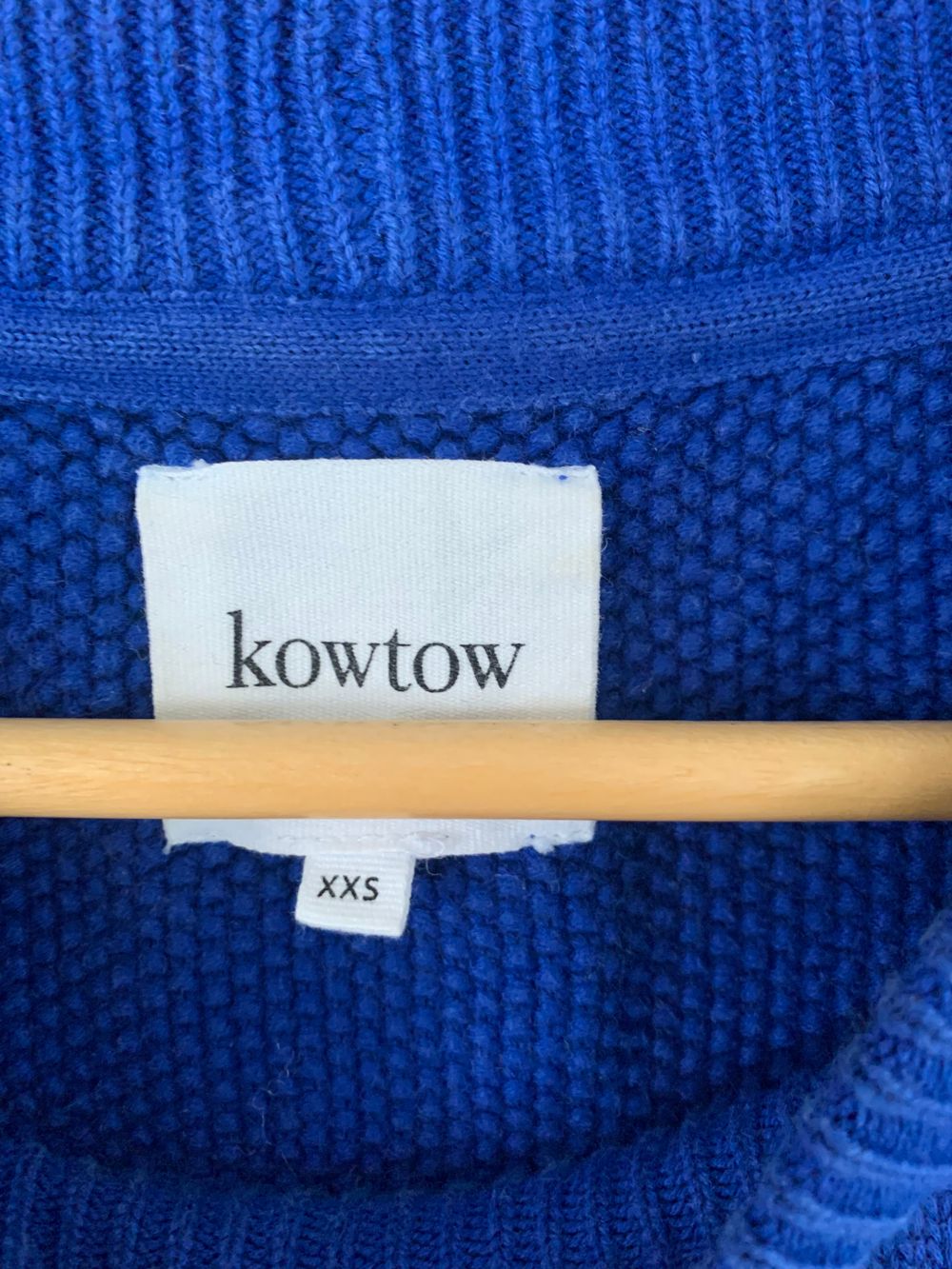 Kowtow oversized organic cotton knit Jumper royal blue image 2