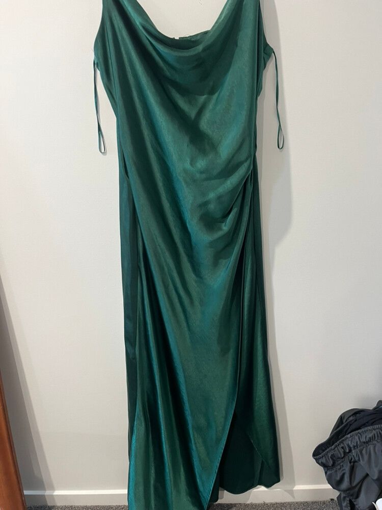 Pagani - Pagani Emerald Green Slip Dress on Designer Wardrobe