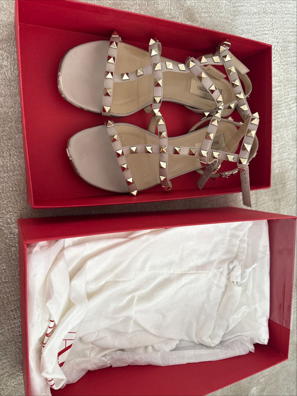 Valentino rock stud flat Sandals