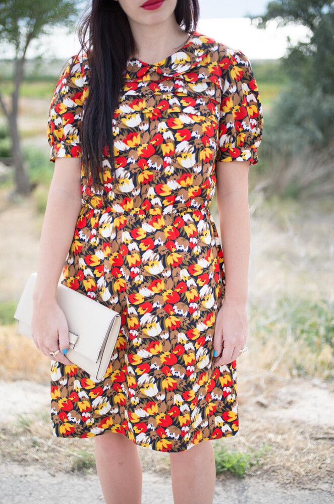 Hi There Karen Walker Anthropologie Tiered Tulip Dress