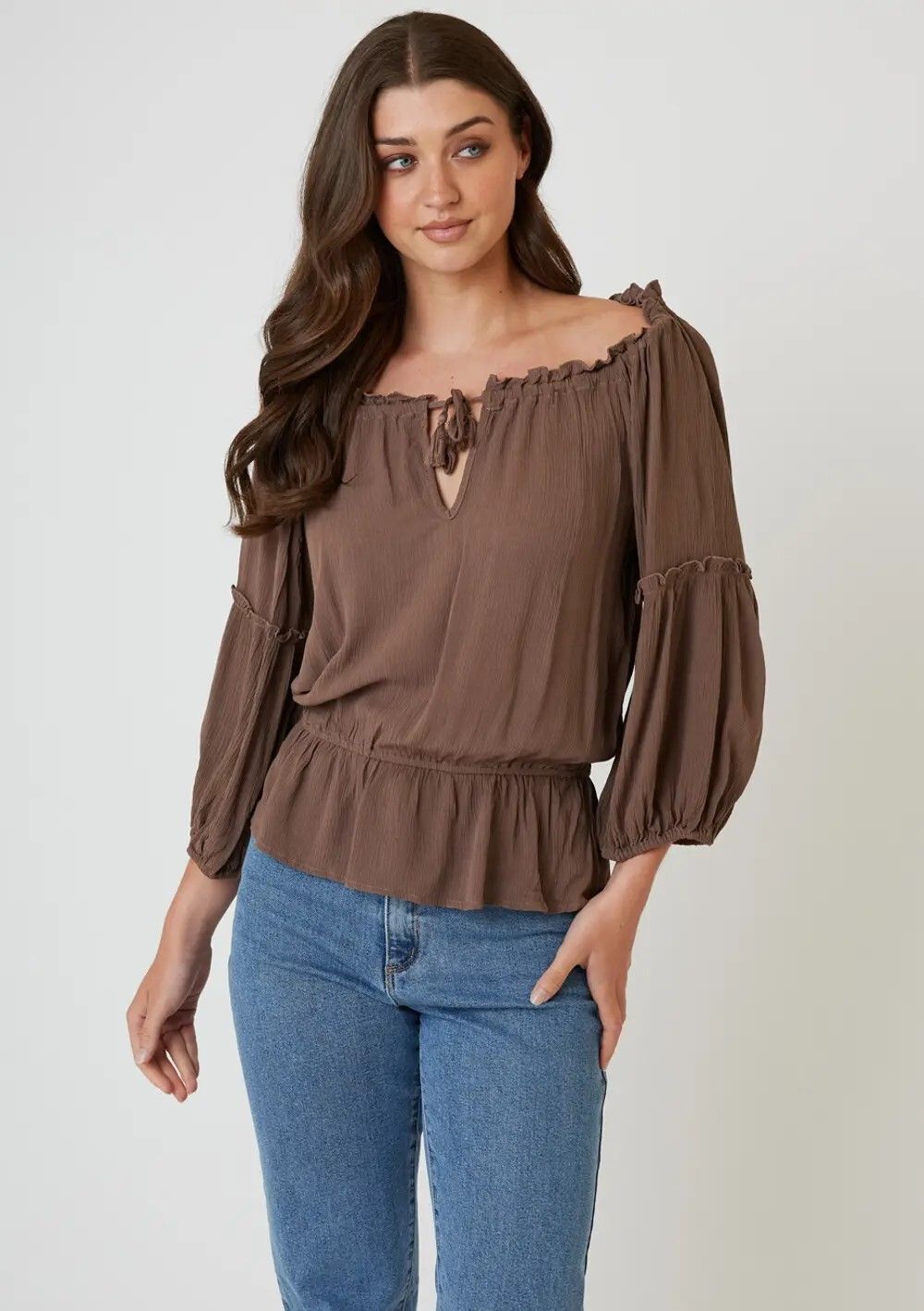 Sass Boho Top - Chocolate