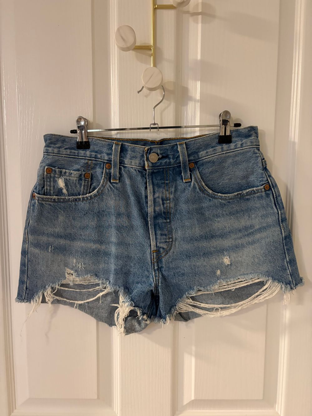 Levi's 501 Blue Denim Shorts